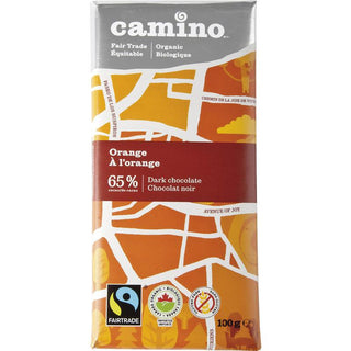 Camino Orange Dark Chocolate Organic Bar 100g