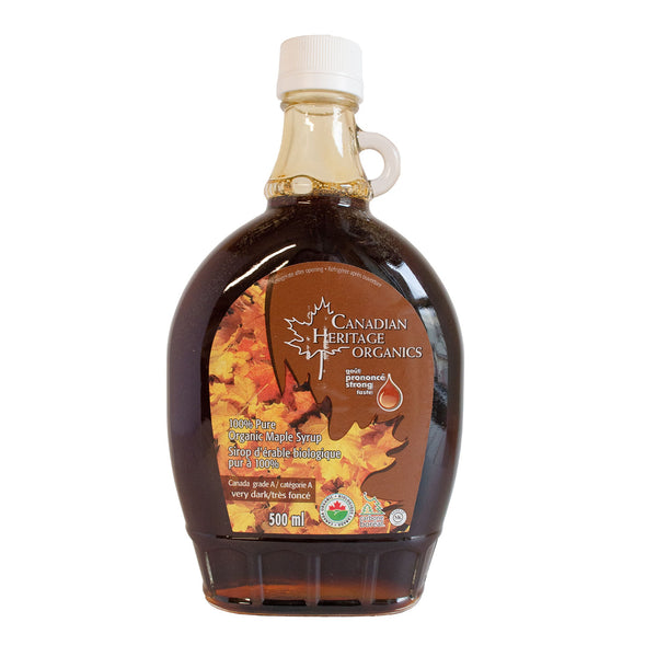 Canadian Heritage Maple Syrup Very Dark Organic (500ml/1L) 500ml