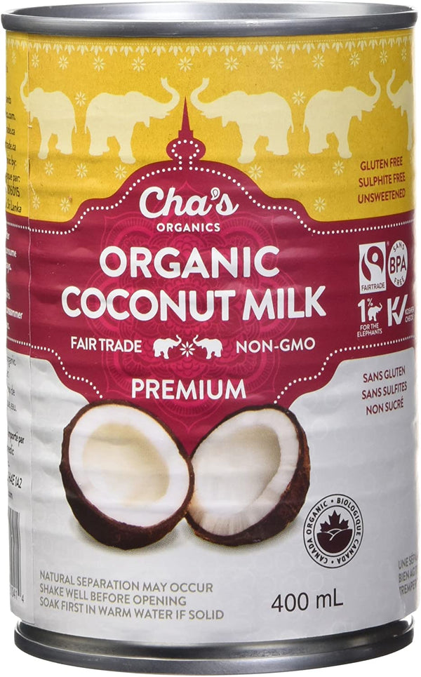 Cha's Organics Coconut Milk Organic 400ml