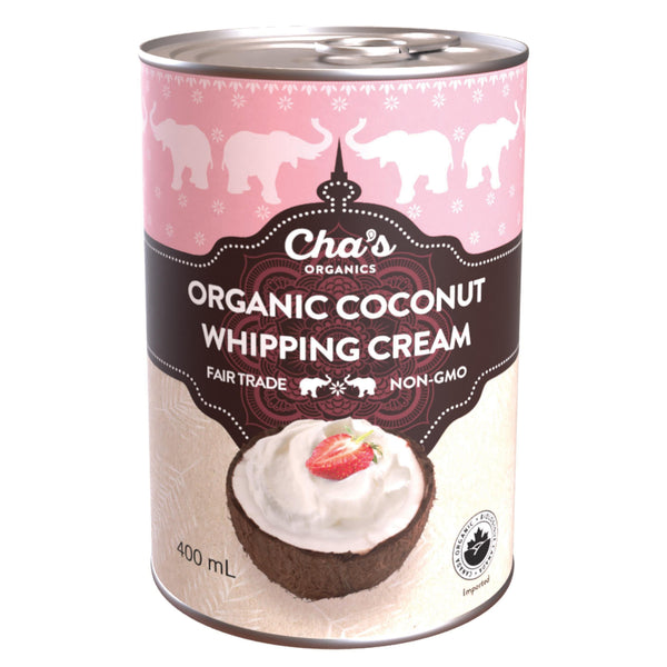 Cha's Organics Coconut Whipping Cream Organic 400ml