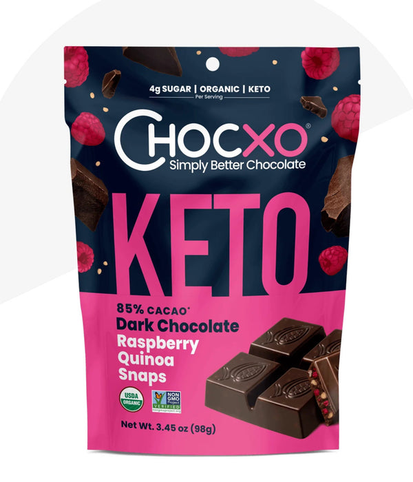 ChocXO Organic Raspberry Keto Snaps 98g