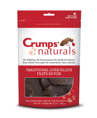 Crumps Naturals Dog Treats Liver Filets 192g