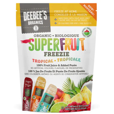 Deebee's Organic Superfruit Tropical Freezies 10x40ml