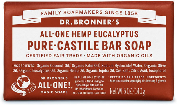 Dr. Bronner's Eucalyptus Organic Soap Bar 140g