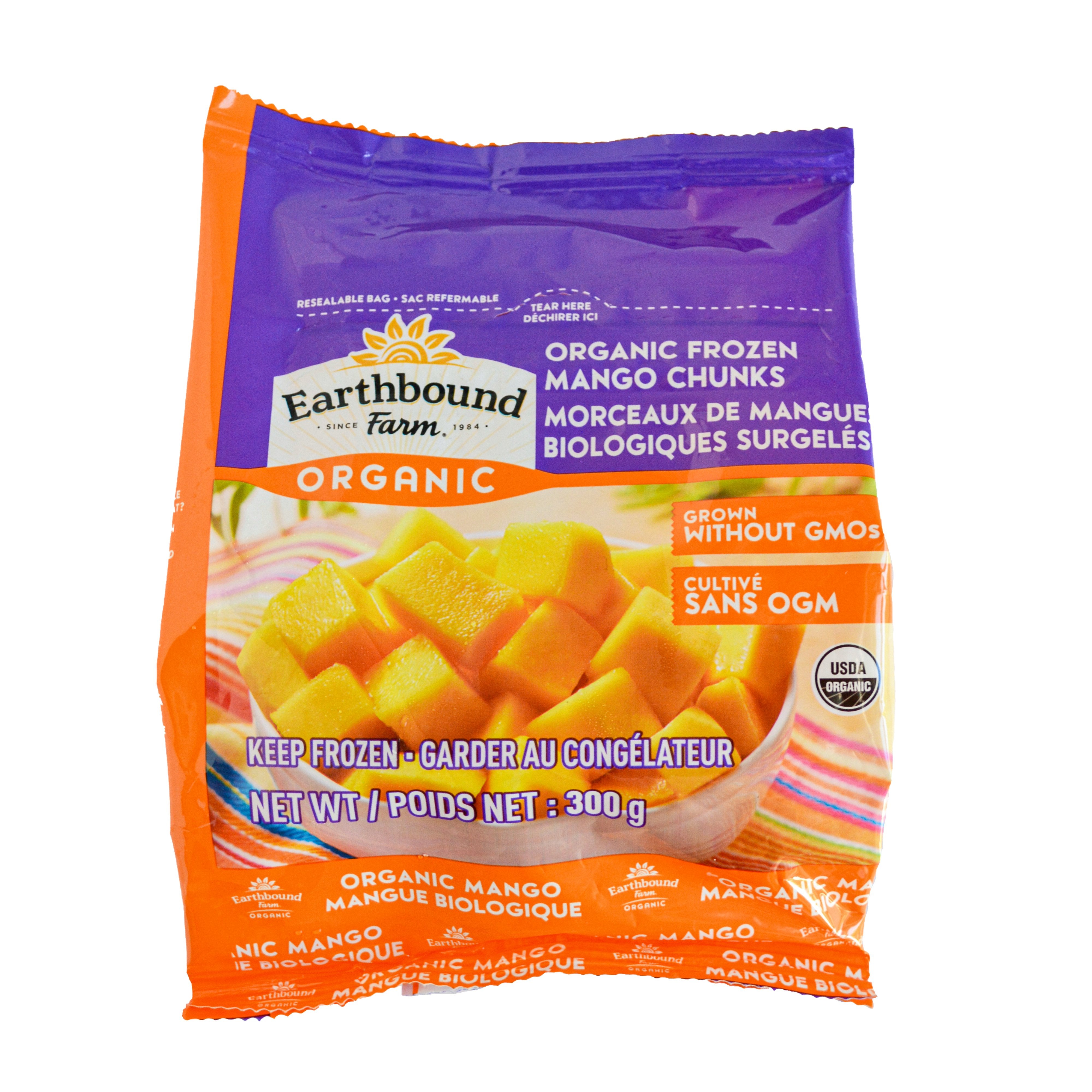 Earthbound Farm Organic Frozen Mango 300g | Kootenay Co-op