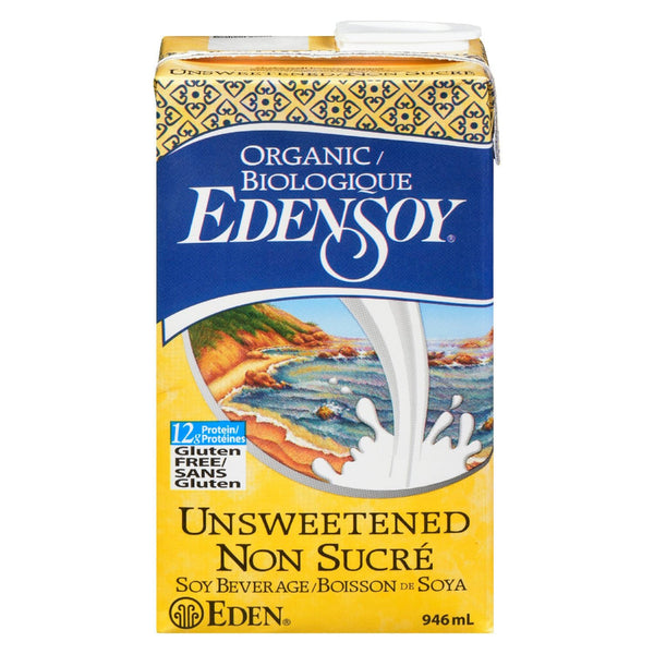 Eden Unsweetened Soy Beverage Organic 946ml