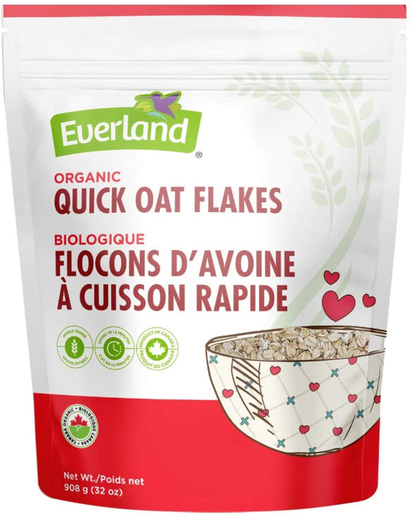 Everland Quick Rolled Oats Organic 908g
