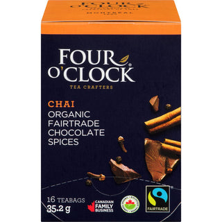 Four O'Clock Tea Chocolate Spice Tea Organic 16 teabags