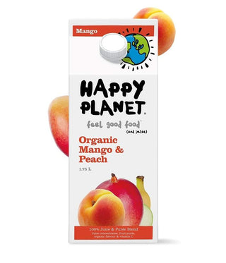 Happy Planet Mango & Peach Organic Juice 1.75L