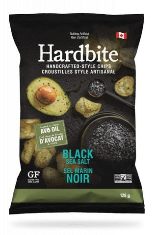 Hardbite Black Salt Avocado Oil Hardbite Kettle Chips 128g