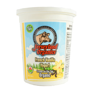 Jerseyland Organics French Vanilla Yogurt Organic (750g/1.75kg)