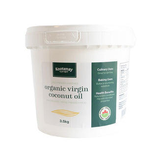 Kootenay Co op Bulk Coconut Oil Virgin Organic 3.5kg