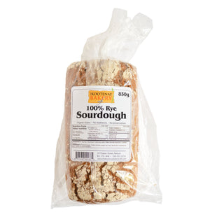 Kootenay Bakery Co op 100% Rye Sourdough Bread