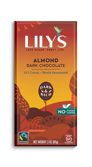 Lily's Sweets Stevia Chocolate Bar Almond 85g