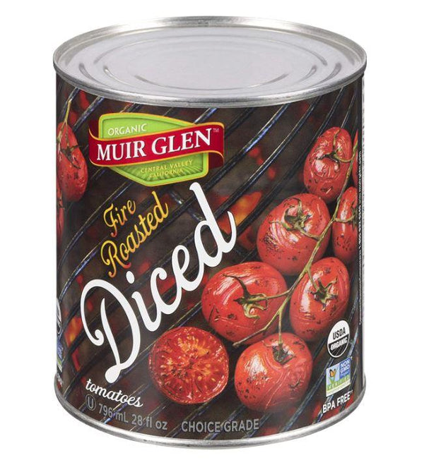 Muir Glen Diced Fire Roasted Tomatoes Organic 796ml