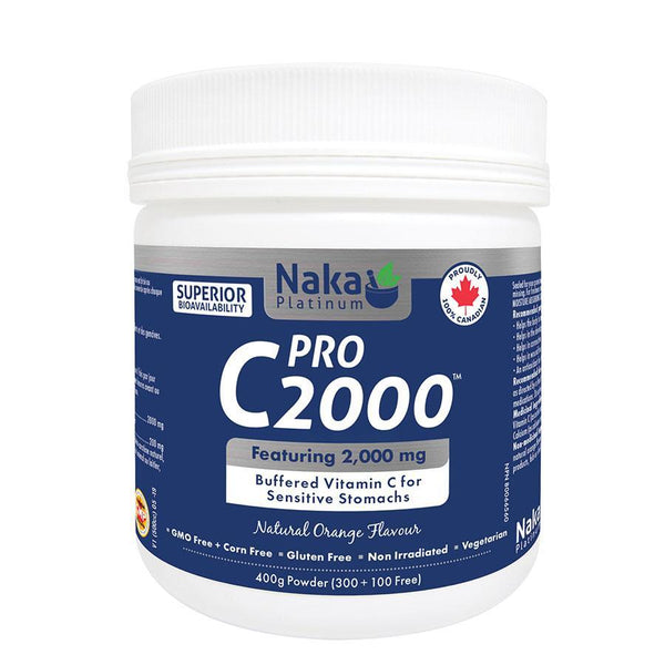 Naka Platinum Vitamin C 2000 mg Buffered 400g