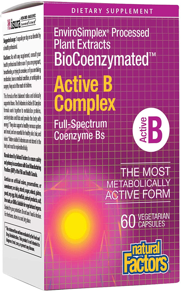 Natural Factors Active B Complex 60c