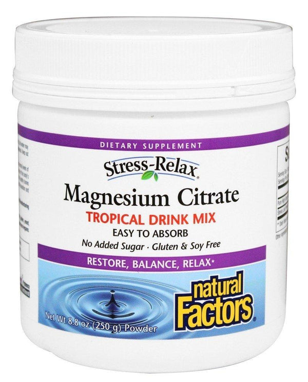Natural Factors Magnesium Citrate Tropical Powder 250g