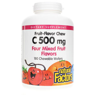 Natural Factors Vitamin C 500mg Mixed Fruit Chews 180t