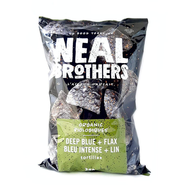 Neal Brothers Blue Corn & Flax Tortilla Chips Organic 300g