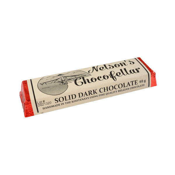 Nelson's Chocofellar Solid Dark Chocolate Bar 48g