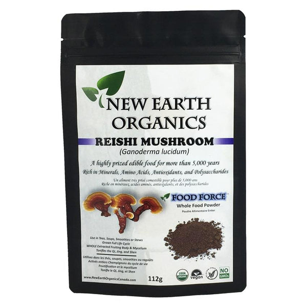 New Earth Organics Reishi Mushroom Powder Activated 112g