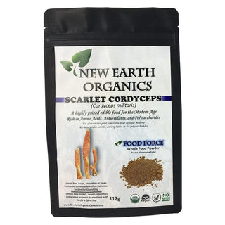 New Earth Organics Scarlet Cordyceps Powder Activated 112g