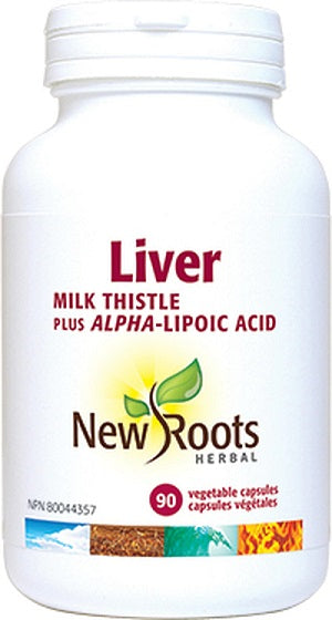 New Roots Herbal Liver Milk Thistle 90c