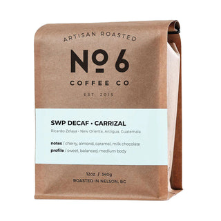 No6 Coffee Swiss Water Decaf 340g