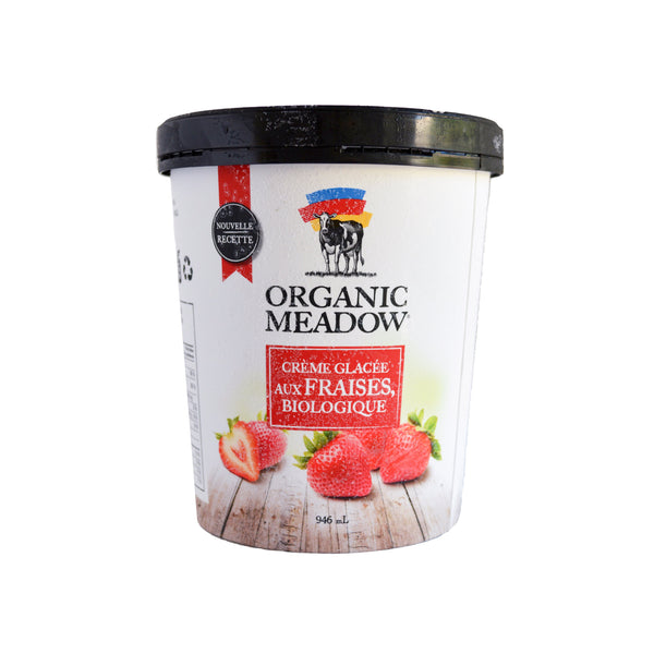Organic Meadow Strawberry Organic Ice Cream 946ml