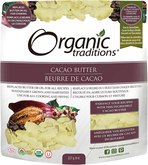 Organic Traditions Cacao Butter Organic 227g