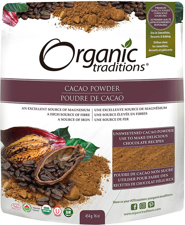 Organic Traditions Cacao Powder Organic 454g