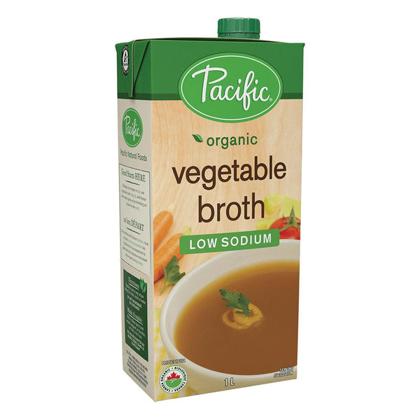 Pacific Low Sodium Vegetable Organic Broth 1L