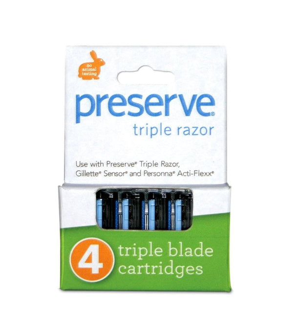Preserve Razor Blades Triple Blade 4pk