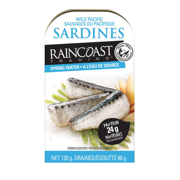 Raincoast Trading Wild Pacific Sardines in Spring Water 120g