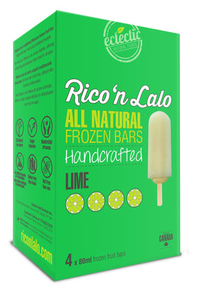 Rico 'n Lalo Lime Frozen Fruit Bars 4x80ml