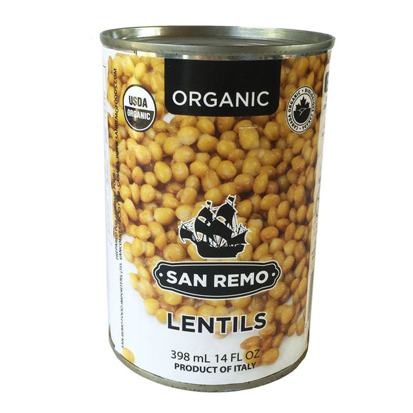 San Remo Lentils Organic 398ml
