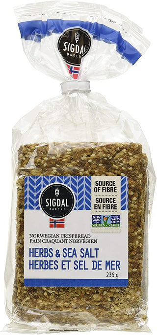 Sigdal Bakeri Herb & Sea Salt Crispbreads 235g