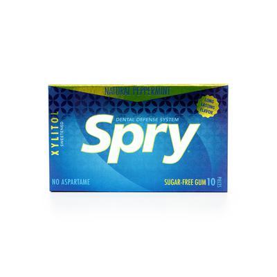 Spry Peppermint Xylitol Gum (10pcs/100ct)