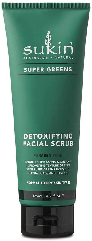 Sukin Detoxifying Facial Scrub Super Greens 125ml