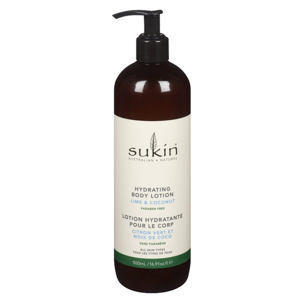 Sukin Hydrating Lotion Lime Coconut 500ml