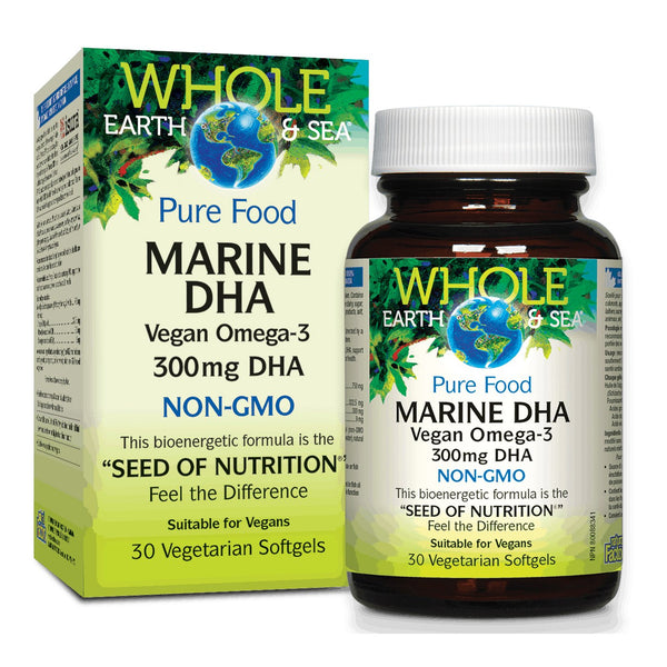Whole Earth & Sea Marine DHA Vegan Omega 3 30cap