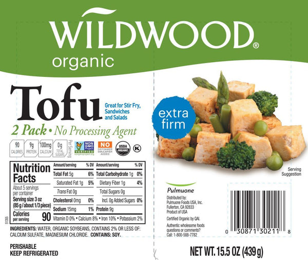 Wildwood Tofu Extra Firm 2 Pack 439g