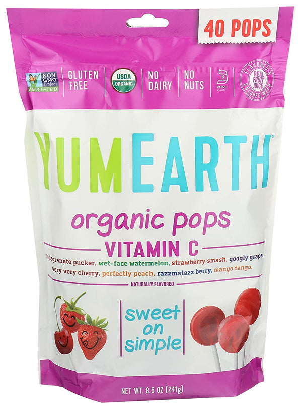 Yum Earth Vegan Fruit Pops 241g
