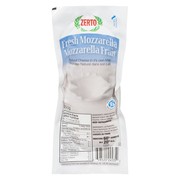 Zerto Fresh Mozzarella 250g