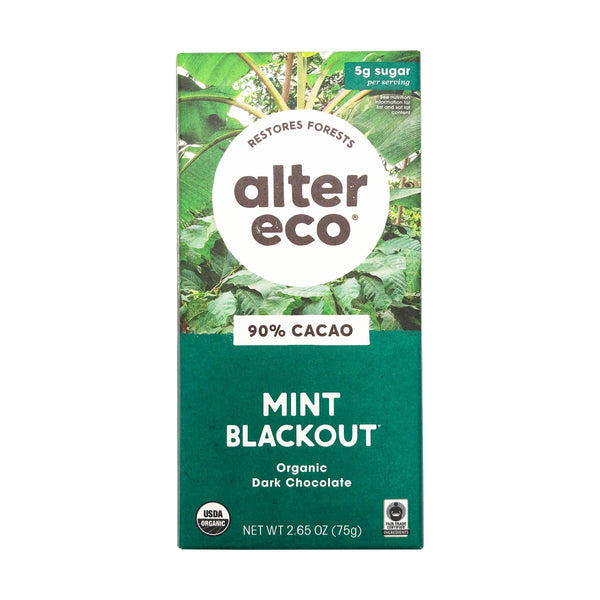 Alter Eco SuperDark Mint Chocolate Bar 75g
