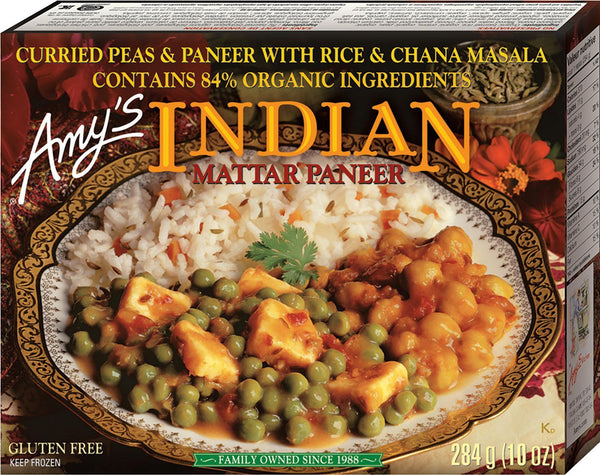 Amy's Kitchen Mattar Paneer Whole Meal 284g