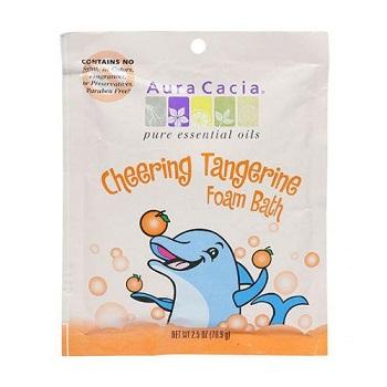 Aura Cacia Foam Bath Kids Cheering Tangerine & Orange 70.9g