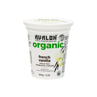 Avalon Organic French Vanilla Yogurt 3.2% 650g