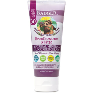 Badger N/A Sunscreen Active SPF 30 Lavender 87ml